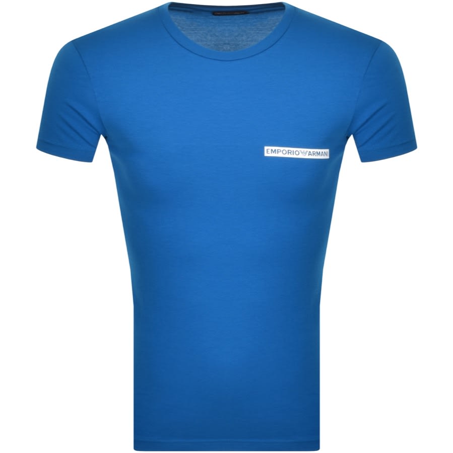 Emporio Armani Lounge Crew Neck T Shirt Blue | Mainline Menswear